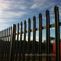 2.4m High Black Color Triple Point W Pale Steel Palisade Security Fencing